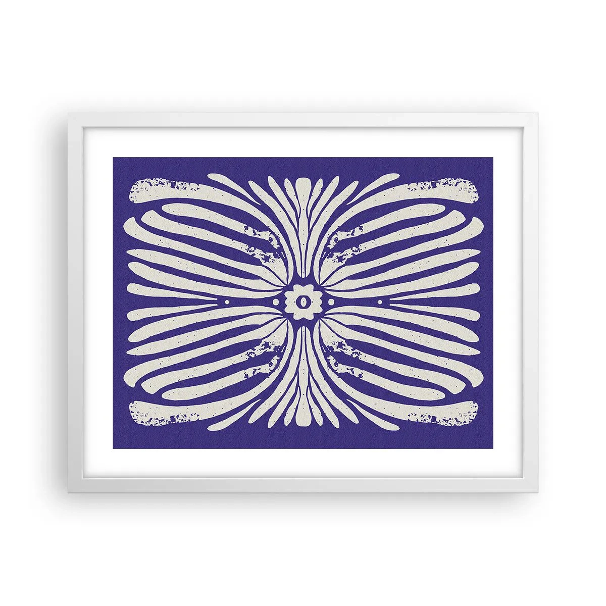 Plakat i hvid ramme - Etniske inspirationer - 50x40 cm