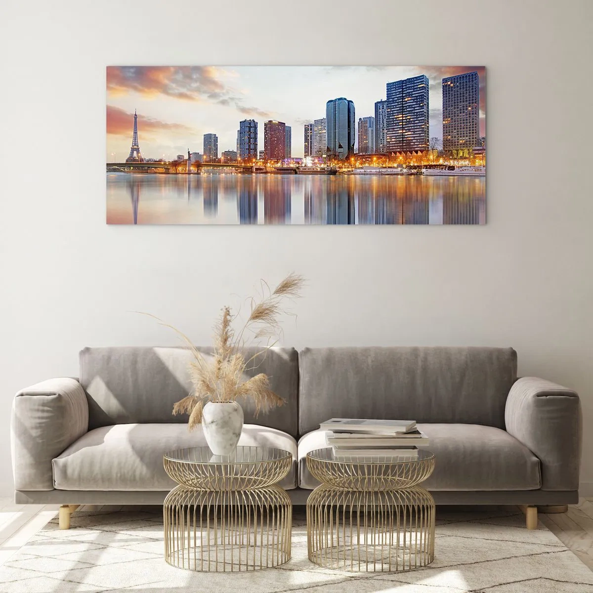 Billede på glas - Den monumentale ro i Paris - 90x30 cm