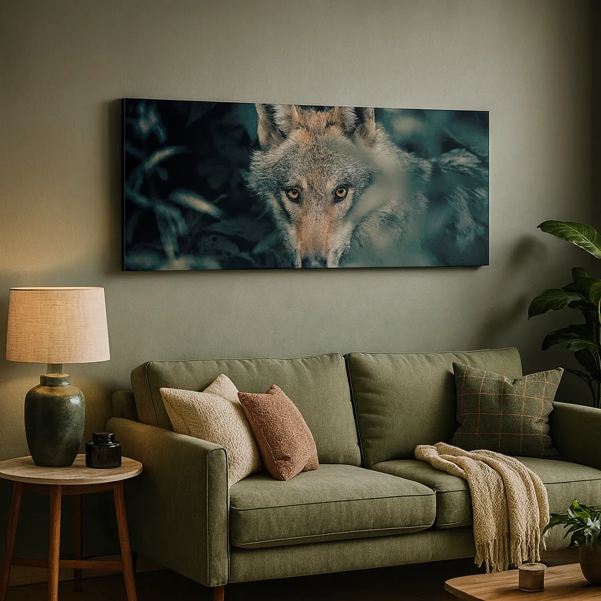 Lærredstryk - Billede på lærred - Jæger - 30x30 cm