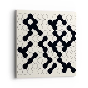 Lærredstryk - Billede på lærred - Kinesisk spil - variation - 30x30 cm