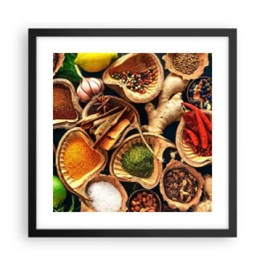 Plakat i sort ramme - Tag, hvad du vil have - 40x40 cm