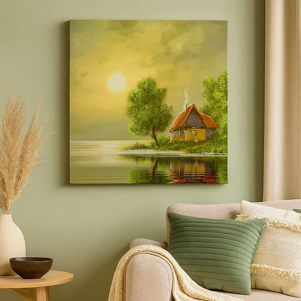 Lærredstryk - Billede på lærred - Smukt, som fra et billede - 30x30 cm