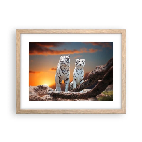 Plakat i ramme af lyst egetræ - Ligesom i Narnia - 40x30 cm