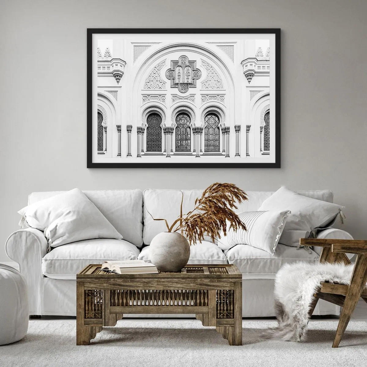 Plakat i sort ramme - På grænsen mellem kulturer - 91x61 cm