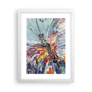 Plakat i hvid ramme - Malet af naturen - 30x40 cm