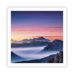 Plakat - Over dalene - 60x60 cm
