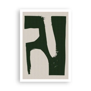 Plakat - Bugter af hvidt - 70x100 cm