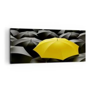 Lærredstryk - Billede på lærred - Farvel til tristhed - 100x40 cm