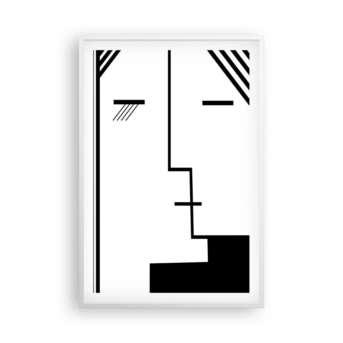 Plakat i hvid ramme - Bare et kys - 61x91 cm
