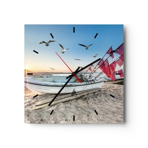 Vægur, Uret - Et velfortjent hvil - 30x30 cm