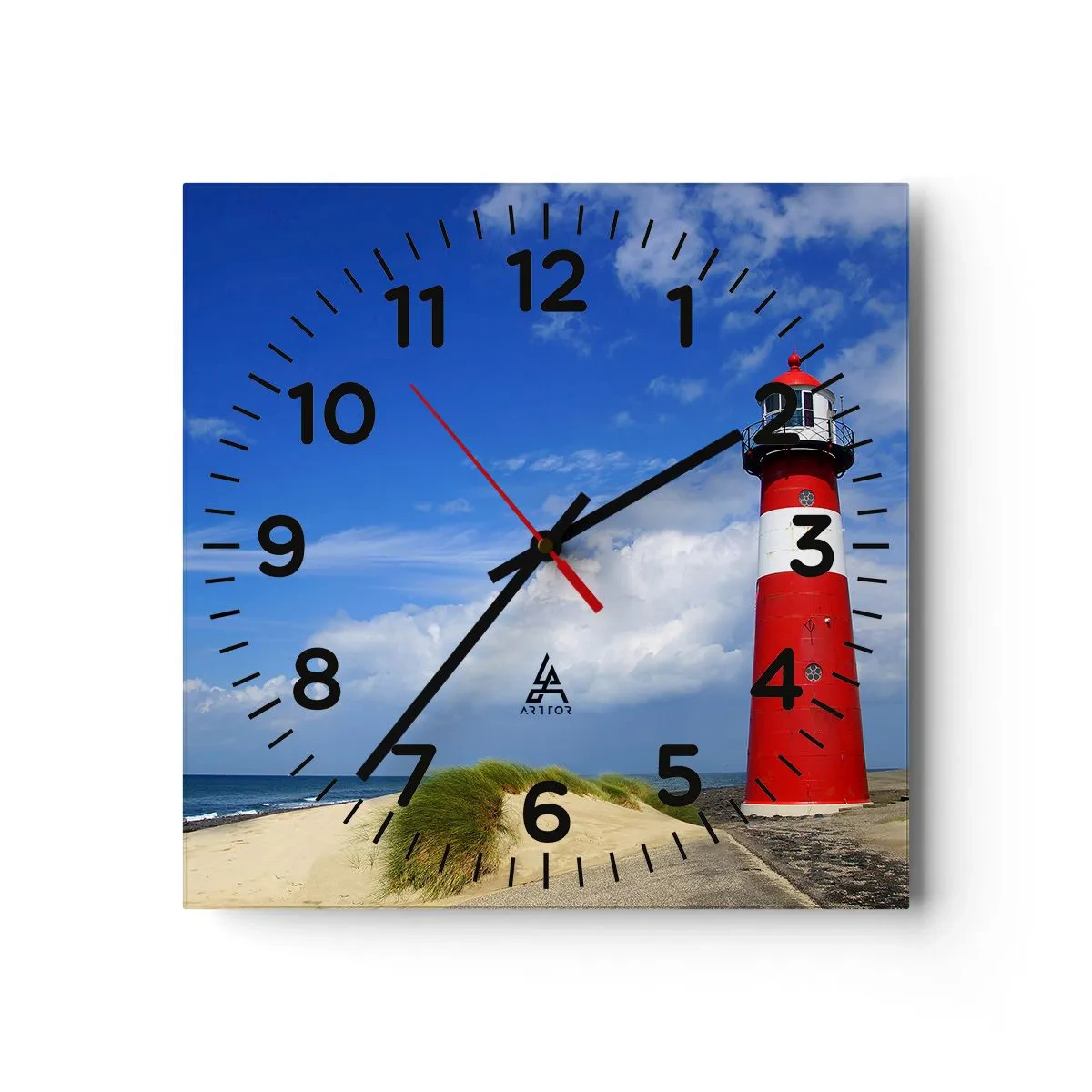 Vægur, Uret - En drøm om ensomhed - 40x40 cm