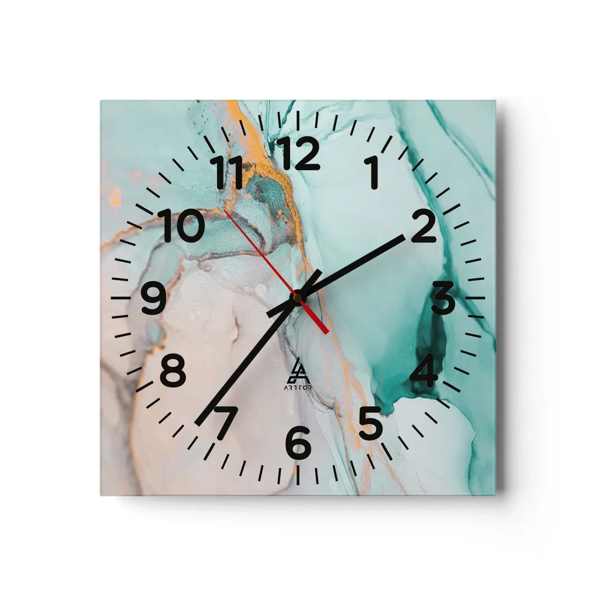 Vægur, Uret - Dans af former og farver - 30x30 cm