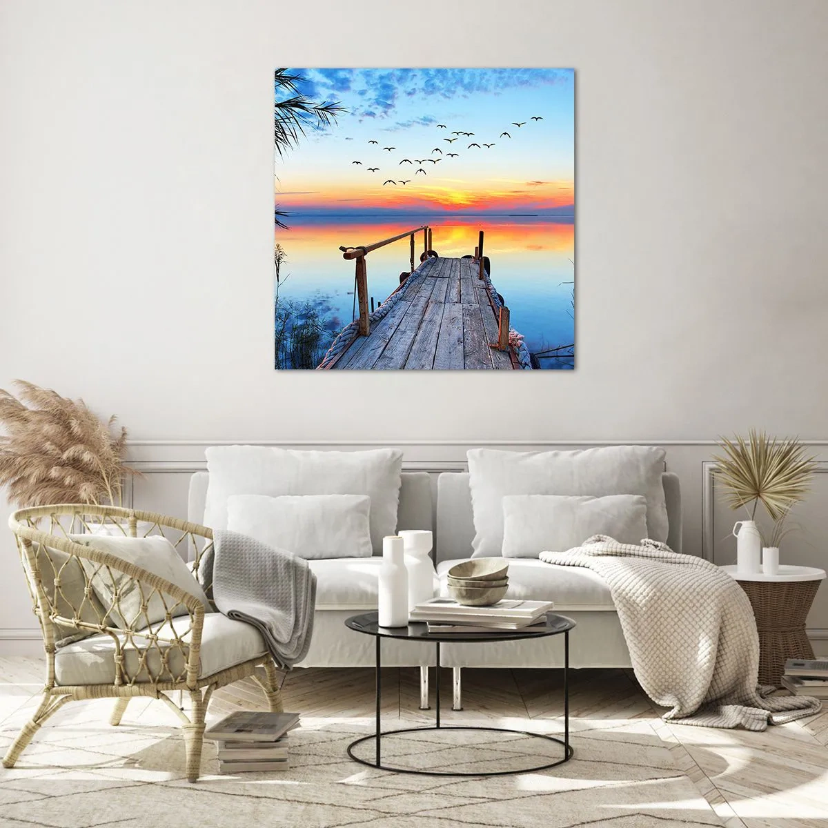 Billede på glas - Tid til at tage tilbage... - 50x50 cm