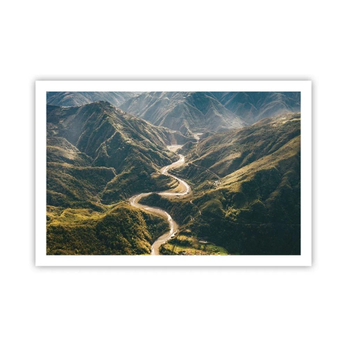 Plakat - Direkte fra hjertet af bjergene - 91x61 cm