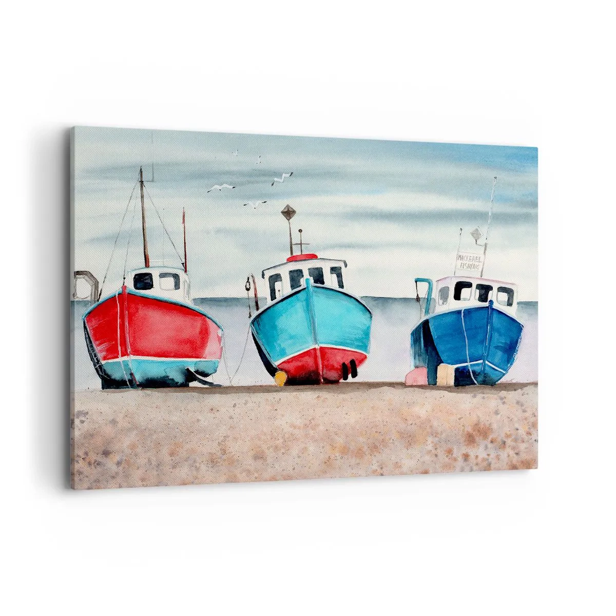 Lærredstryk - Billede på lærred - Klar til at fange - 100x70 cm