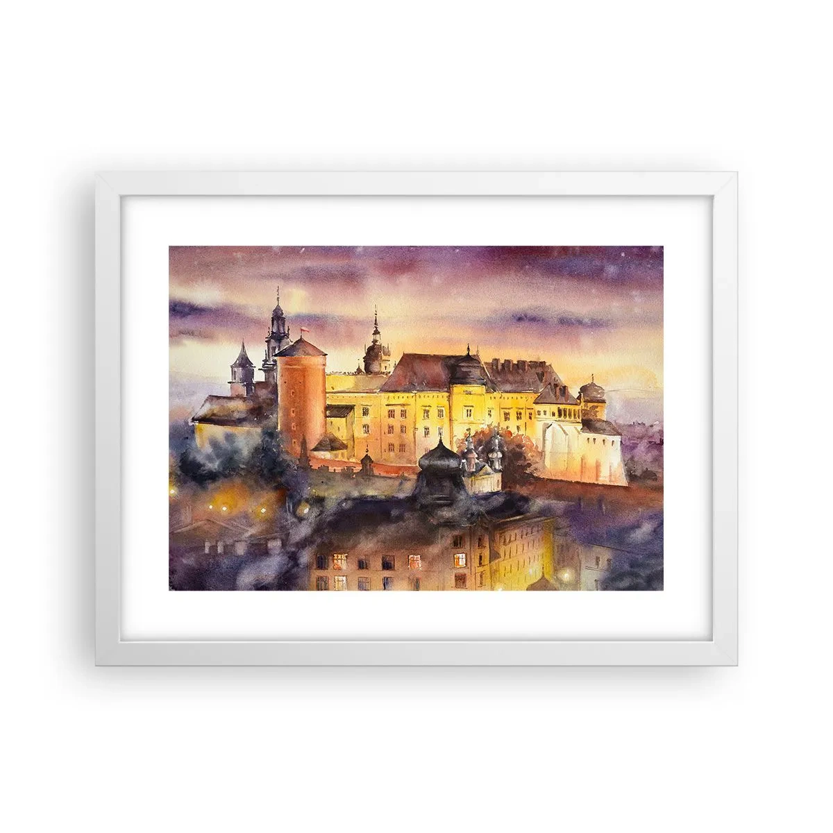 Plakat i hvid ramme - En historie og en fortælling - 40x30 cm