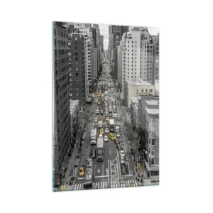 Billede på glas - Livet i New York - 50x70 cm