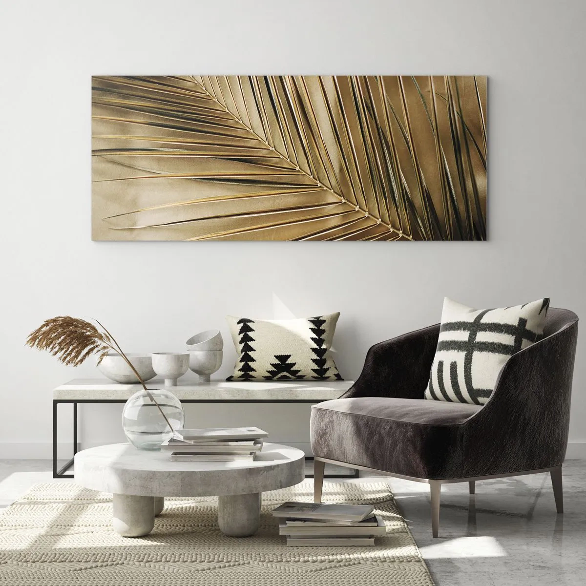 Billede på glas - Naturlig kolonnade - 120x50 cm