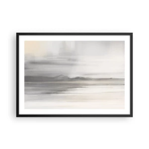 Plakat i sort ramme - En tankevækkende afstand - 70x50 cm
