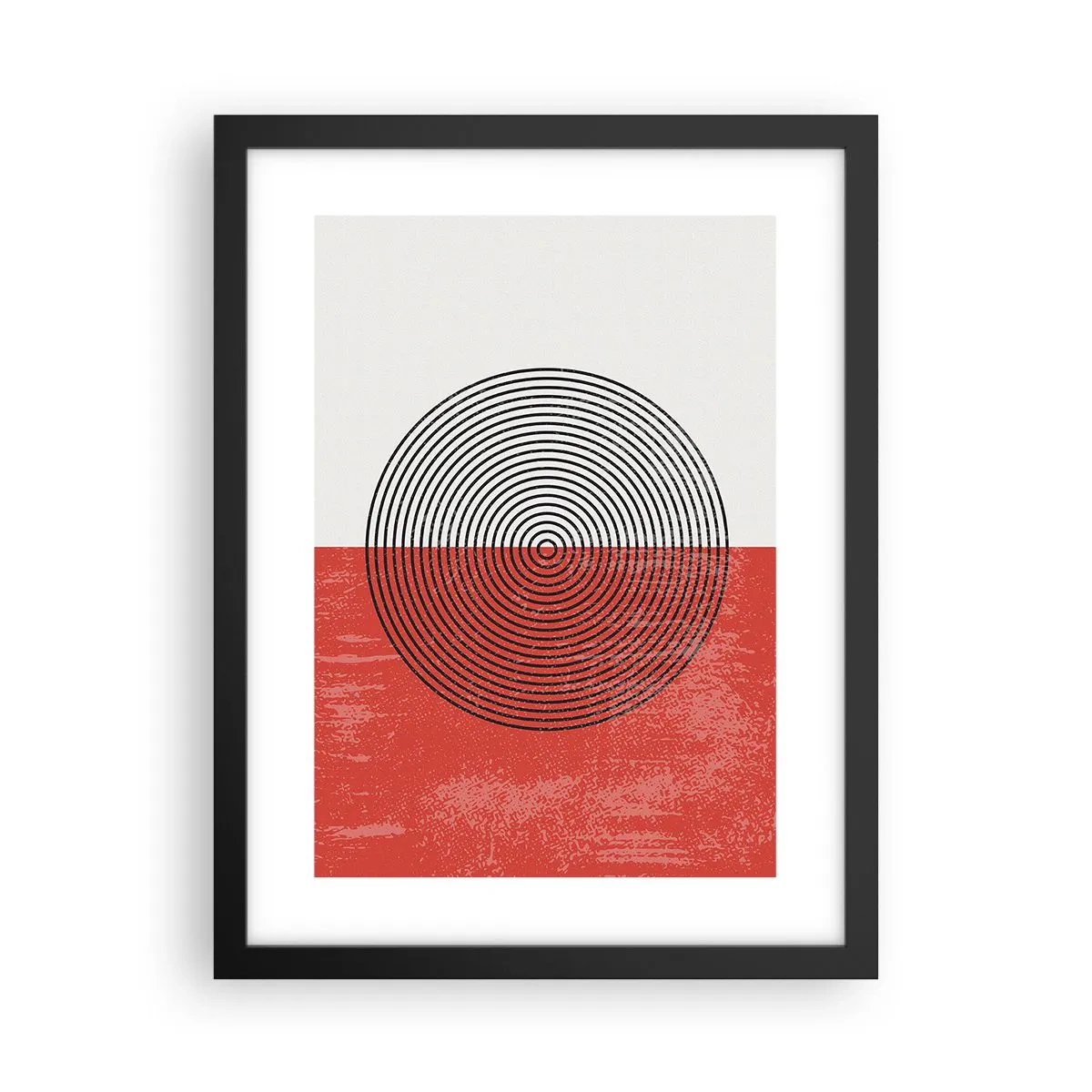 Plakat i sort ramme - Lige til sagen - 30x40 cm