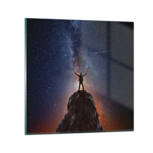 Billede på glas - Magten er hos mig! - 30x30 cm