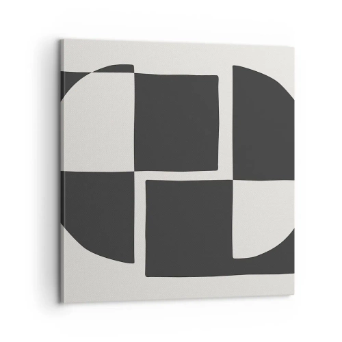 Lærredstryk - Billede på lærred - Antitese - syntese - 60x60 cm