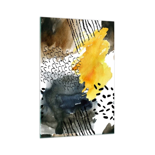 Billede på glas - Et møde mellem elementerne - 70x100 cm