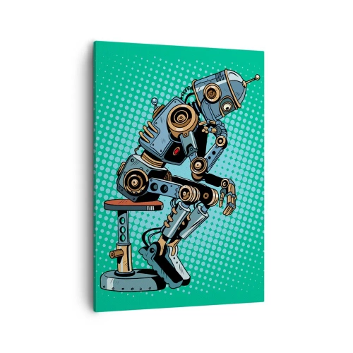 Lærredstryk - Billede på lærred - Over essensen af at være - 50x70 cm