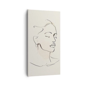 Lærredstryk - Billede på lærred - En bestemt linje - 55x100 cm