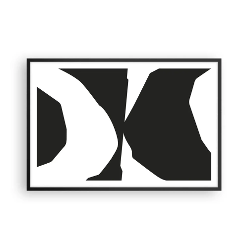 Plakat i sort ramme - Positiv-negativ - 91x61 cm