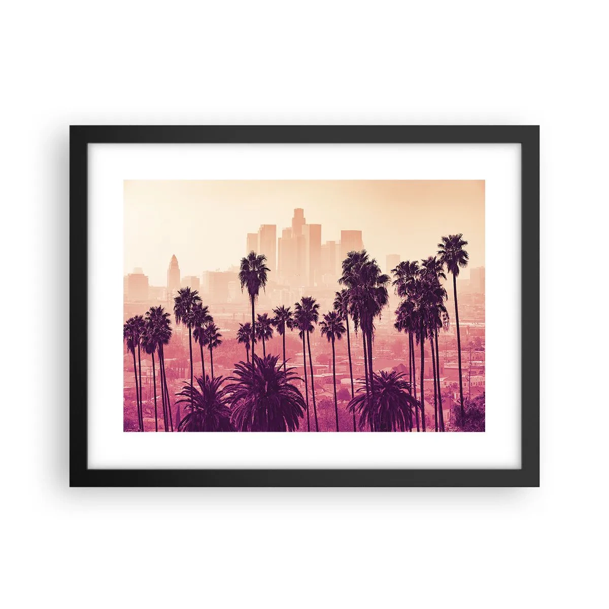 Plakat i sort ramme - Landskab i Californien - 40x30 cm