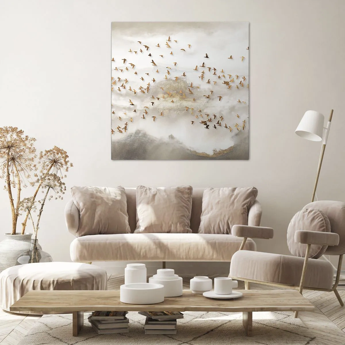 Lærredstryk - Billede på lærred - Det er på tide... - 70x70 cm