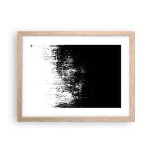 Plakat i ramme af lyst egetræ - Og vinderen er... - 40x30 cm