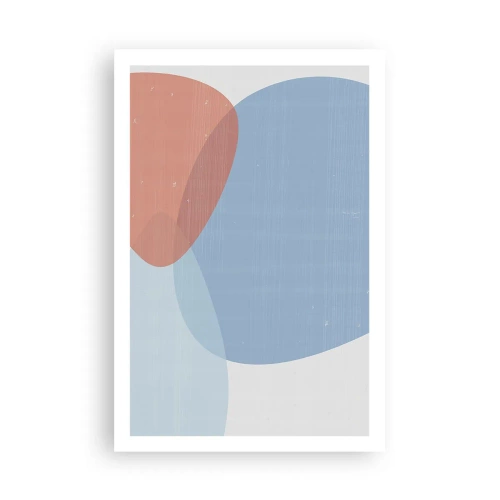 Plakat - Pastelfarvede relationer - 61x91 cm