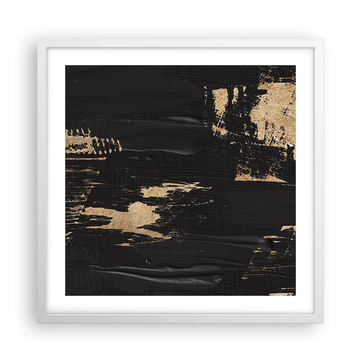 Plakat i hvid ramme - Et spor af berøring - 50x50 cm