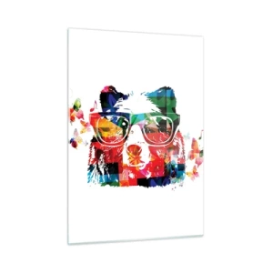Billede på glas - Jeg elsker det! - 50x70 cm