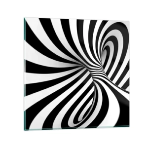 Billede på glas - Sammensætning: dansende rum - 60x60 cm