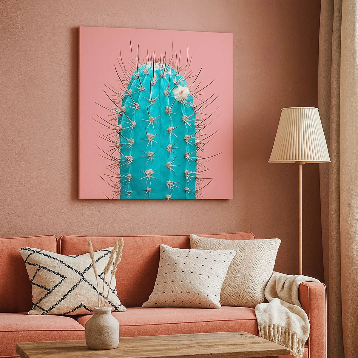 Lærredstryk - Billede på lærred - Bare se - 30x30 cm