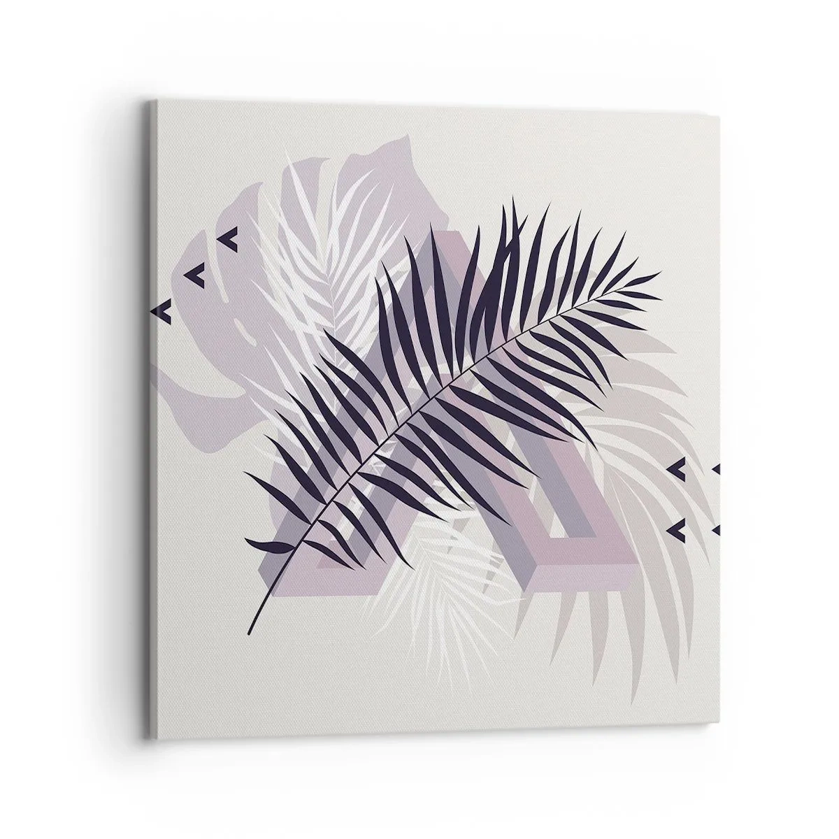 Lærredstryk - Billede på lærred - Skygge af en skygge - 70x70 cm