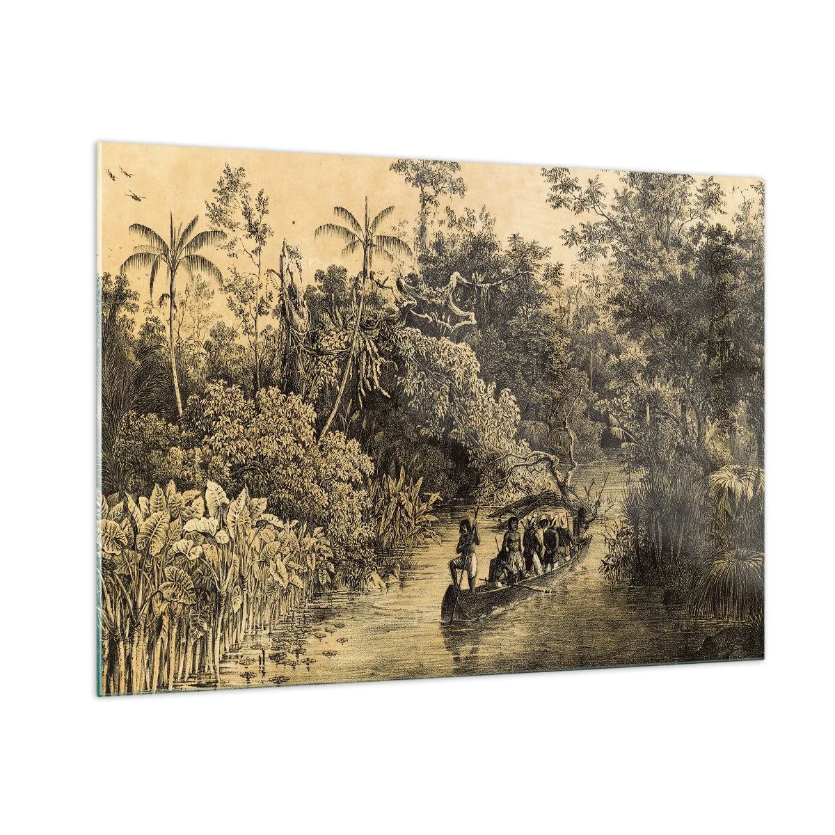 Billede på glas - Rejsen til kilden - 100x70 cm