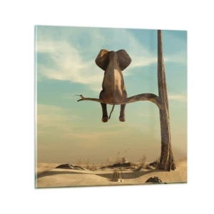 Billede på glas - Et nyt synspunkt - 60x60 cm