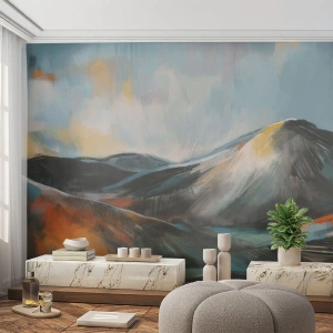Fototapet Premium Sand - Rå og smuk - Stykke, Bjerge, Landskab - 300x210 cm