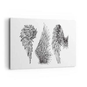 Lærredstryk - Billede på lærred - Og du kan blive en engel - 120x80 cm