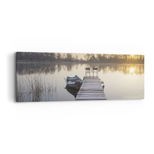 Lærredstryk - Billede på lærred - Jeg kommer tilbage om et stykke tid - 90x30 cm