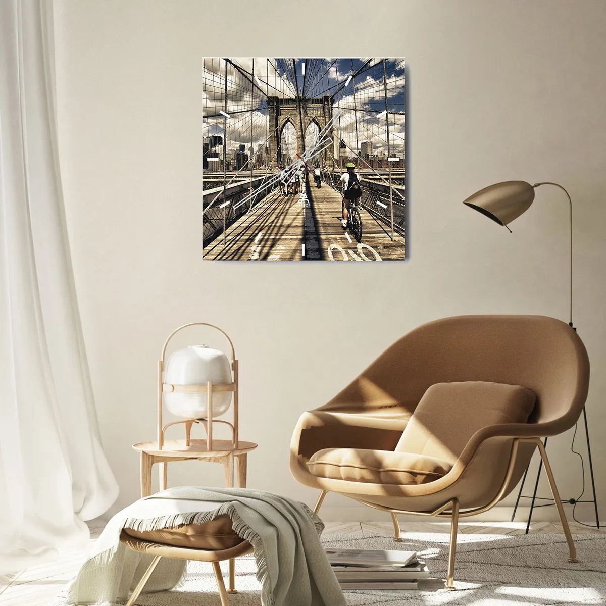 Vægur, Uret - Lige til hjertet af byen - 30x30 cm