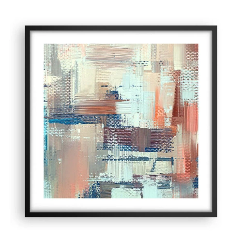 Plakat i sort ramme - At nå lyset - 50x50 cm