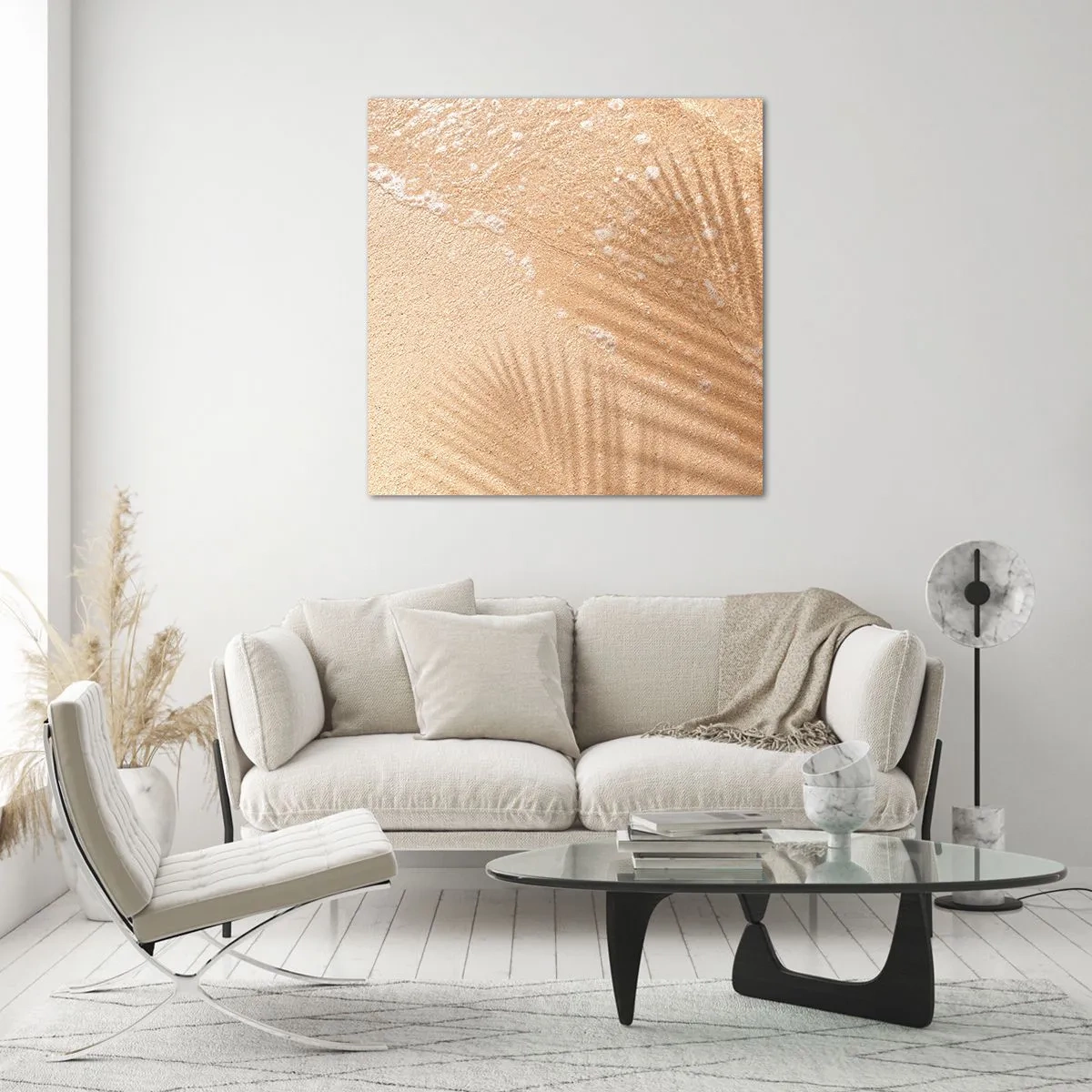 Billede på glas - Skyggen af en varm sommer - 70x70 cm