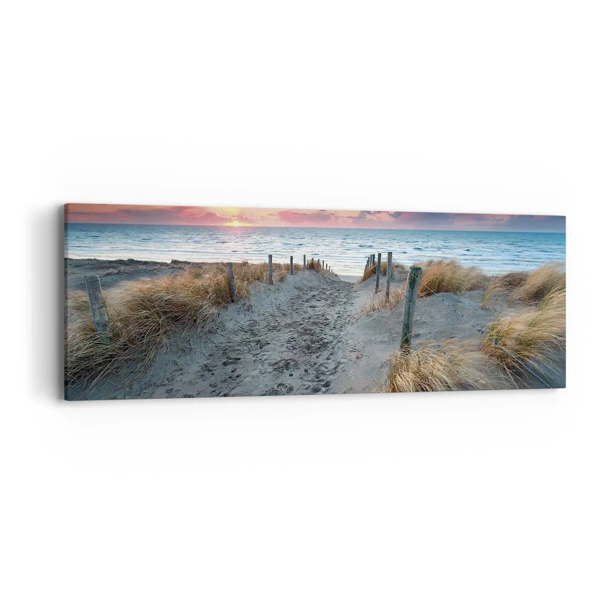 Lærredstryk - Billede på lærred - Du har udgydt en regnbue af strålende pragt.... - 90x30 cm