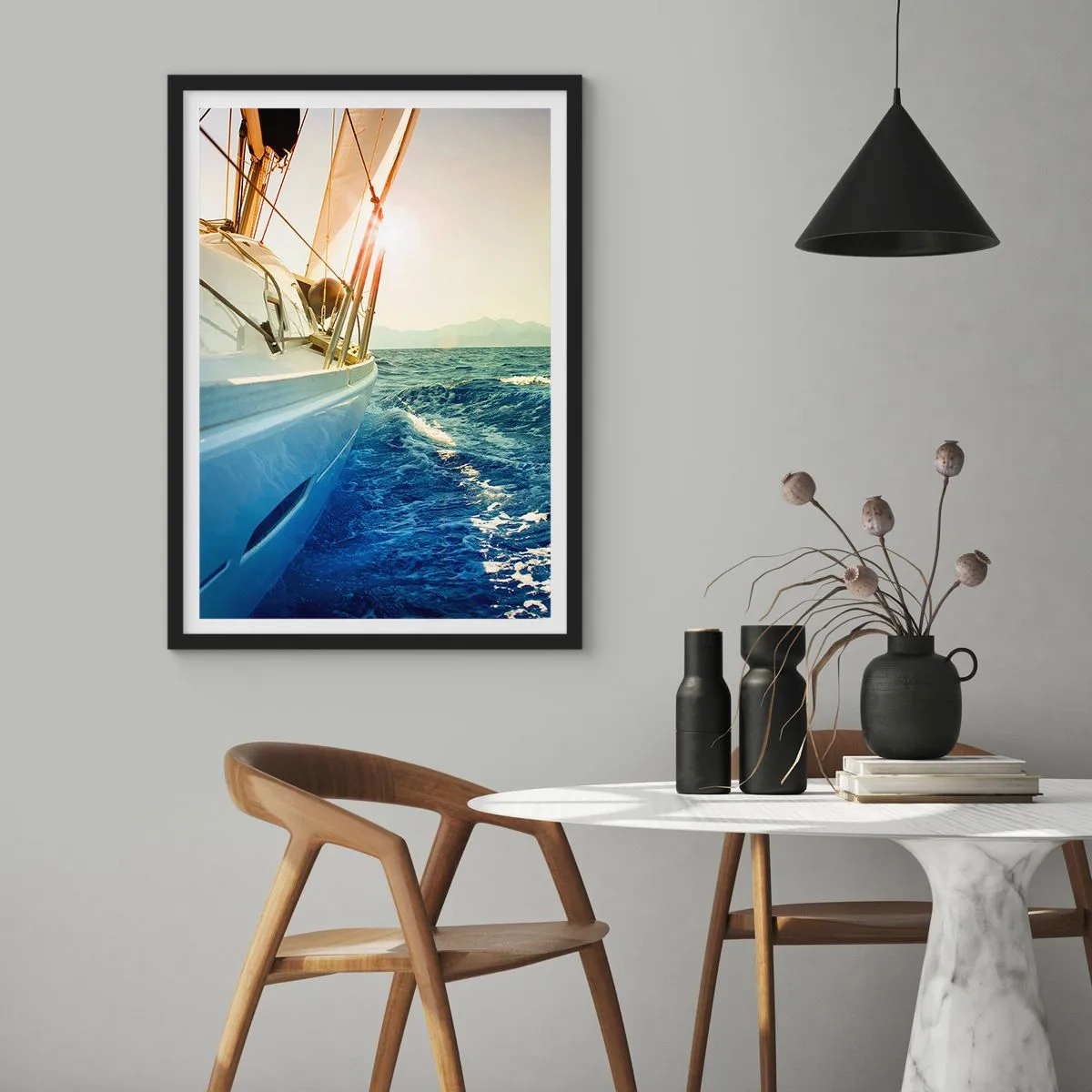 Plakat i sort ramme - For eventyr - 40x50 cm