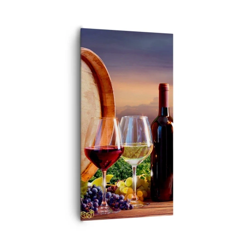 Lærredstryk - Billede på lærred - Livet har smag her - 65x120 cm